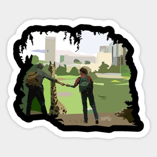 A moment of calm Sticker